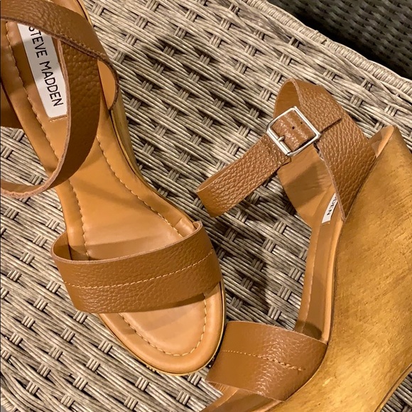 Steve Madden Brown Wedge Sandal | Sz 10 NWOT - Picture 3 of 6